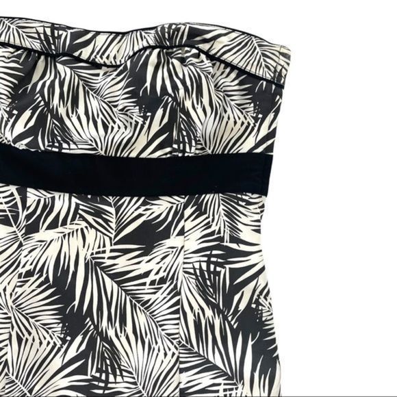 H&M Strapless Palm Print Dress - Picture 9 of 10